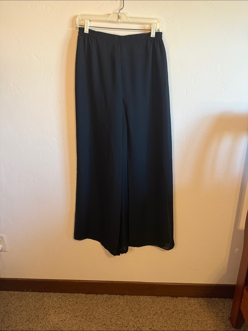 Adrianna Papell Black Wide-Leg Dress Pants
